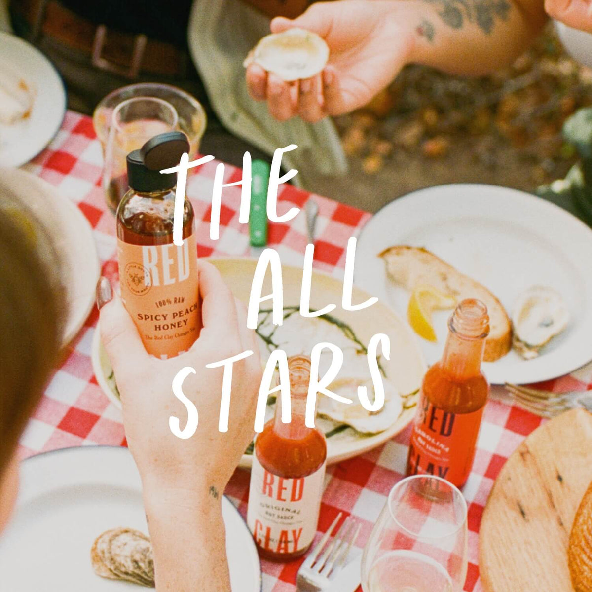 Red Clay Hot Honey and Original Hot Sauce, included in every 5-pack